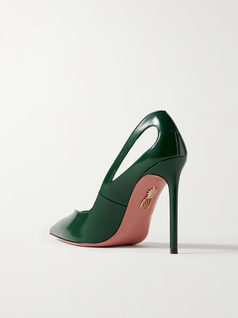 Sheeva 105 cutout glossed-leather pumps Sheeva 105 cutout glossed-leather pumps