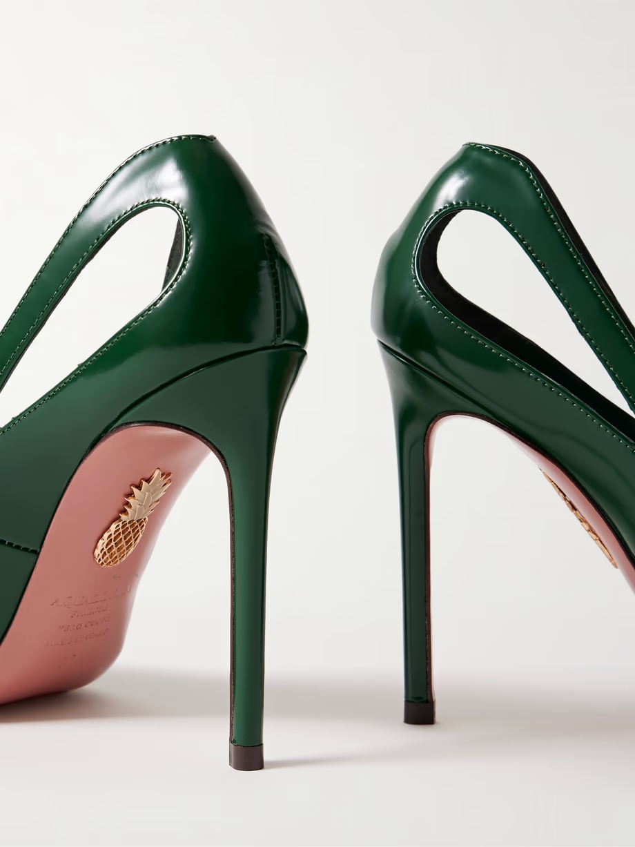 Sheeva 105 cutout glossed-leather pumps Sheeva 105 cutout glossed-leather pumps