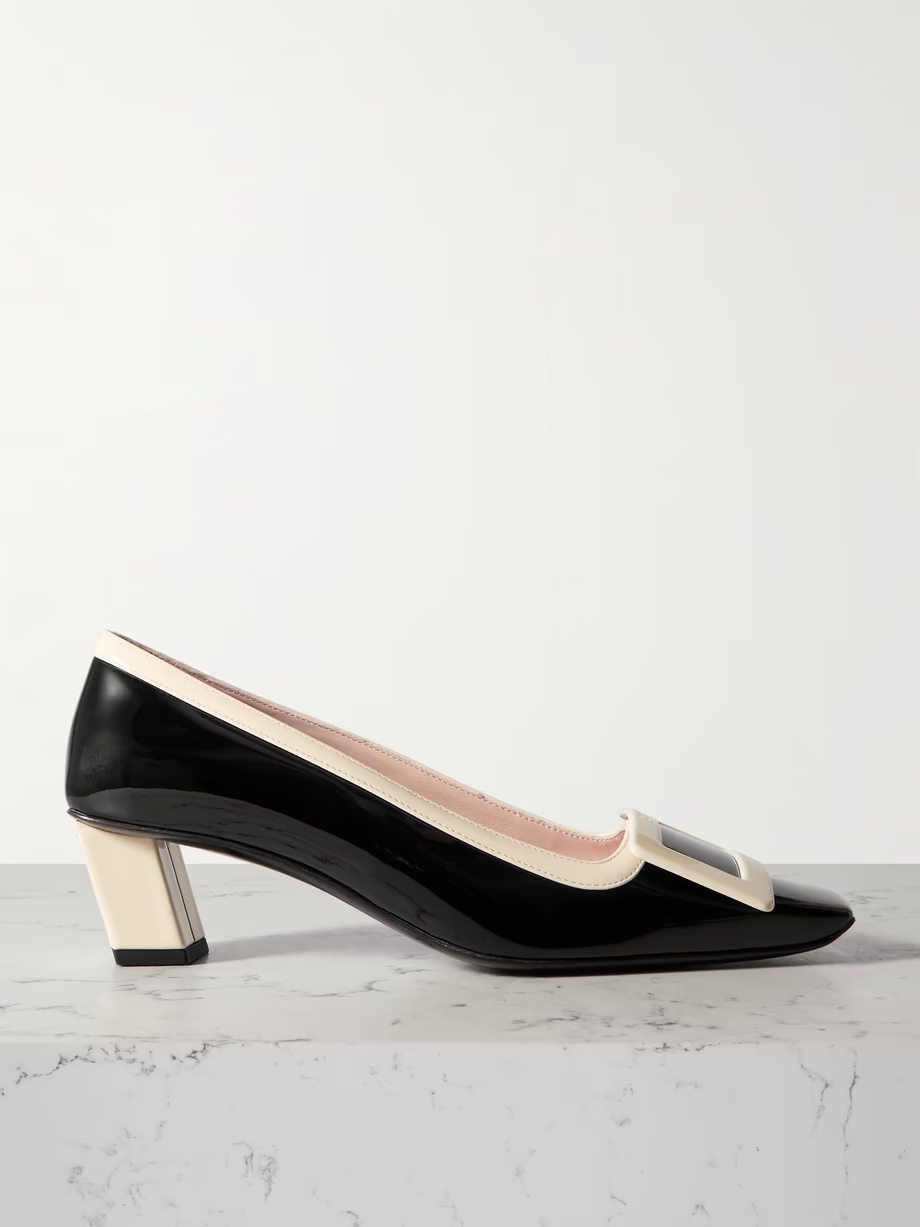 Belle Vivier two-tone patent-leather pumps Belle Vivier two-tone patent-leather pumps