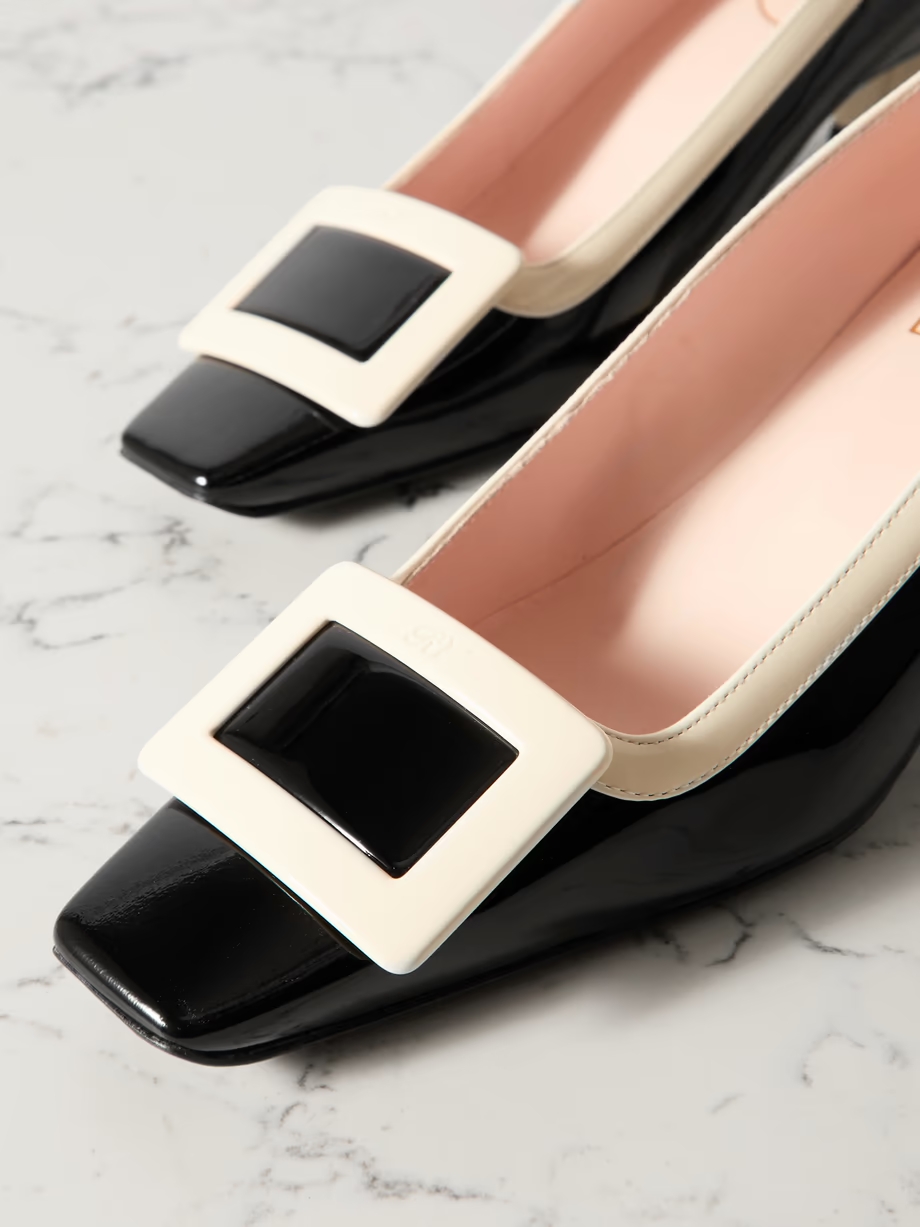 Belle Vivier two-tone patent-leather pumps Belle Vivier two-tone patent-leather pumps