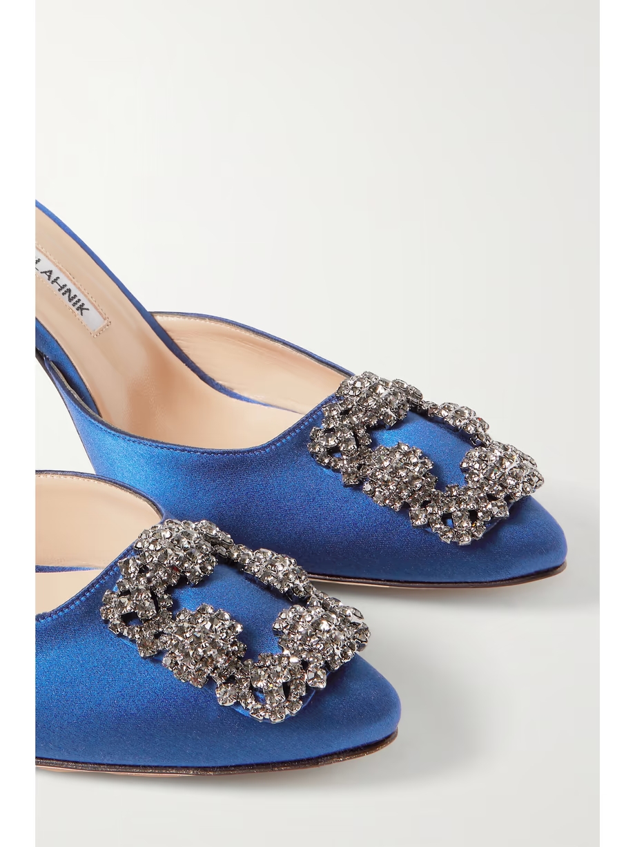 Hangisimu 70 embellished satin mules Hangisimu 70 embellished satin mules