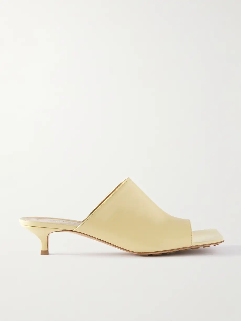 Leather mules Leather mules