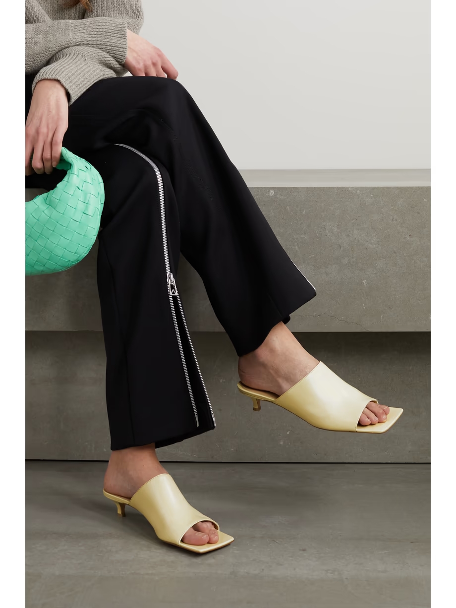 Leather mules Leather mules