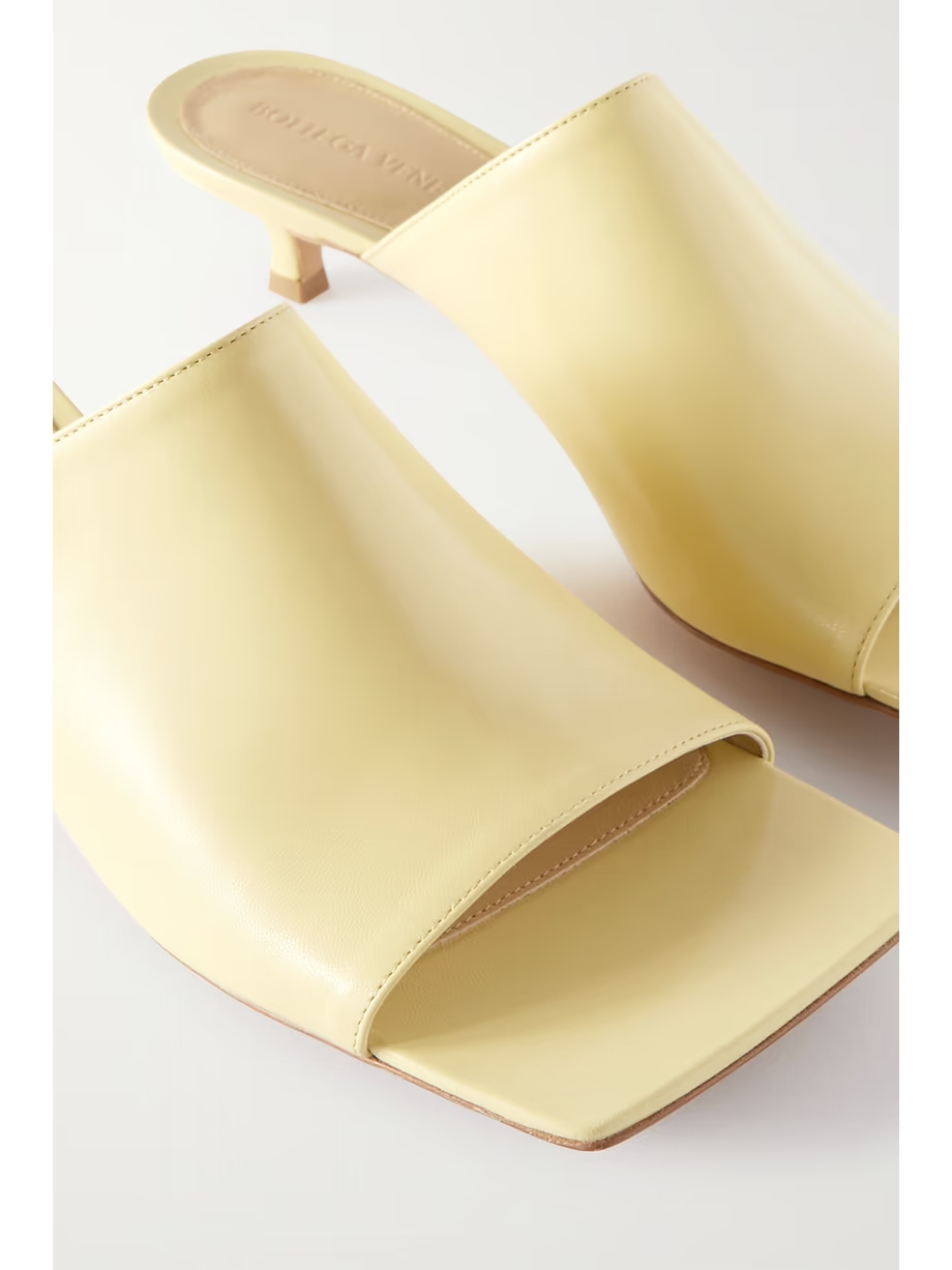 Leather mules Leather mules