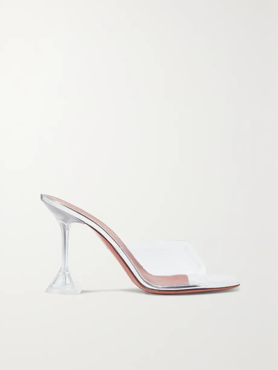 Lupita PVC and leather mules Lupita PVC and leather mules