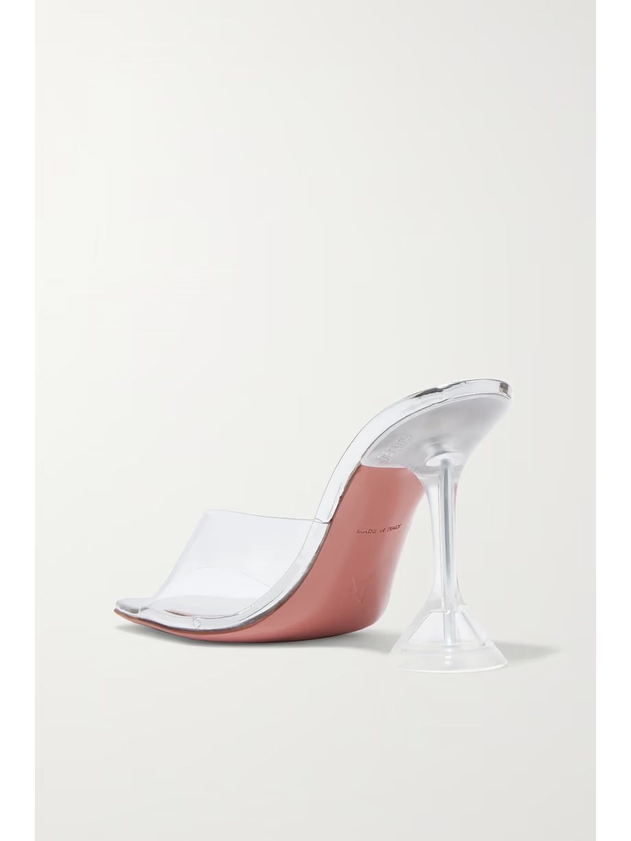 Lupita PVC and leather mules Lupita PVC and leather mules