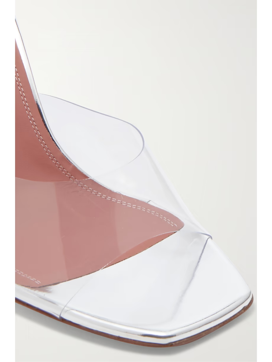 Lupita PVC and leather mules Lupita PVC and leather mules