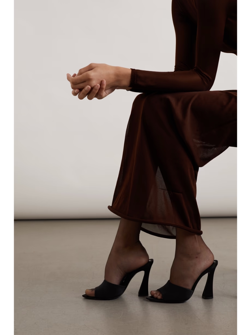 Satin mules Satin mules