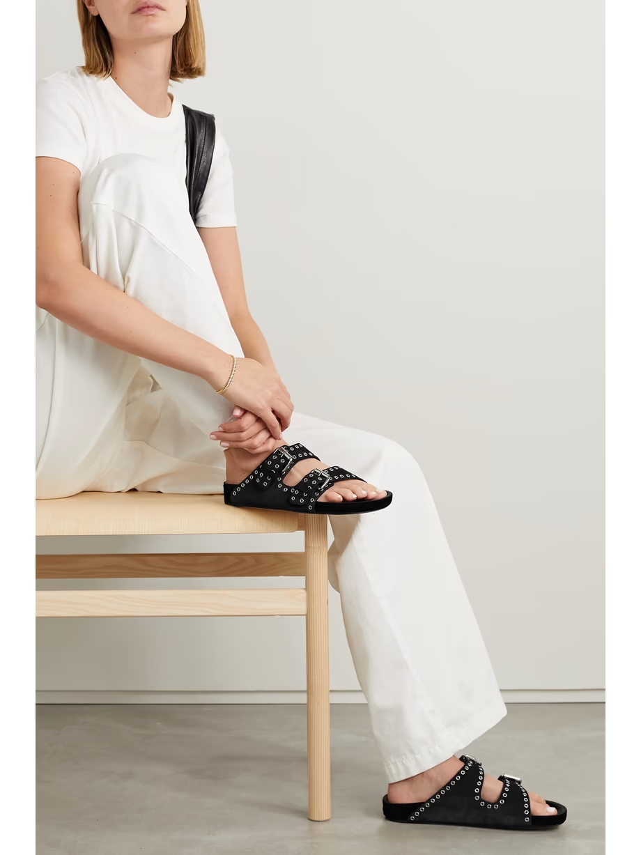 Lennyo studded leather slides Lennyo studded leather slides