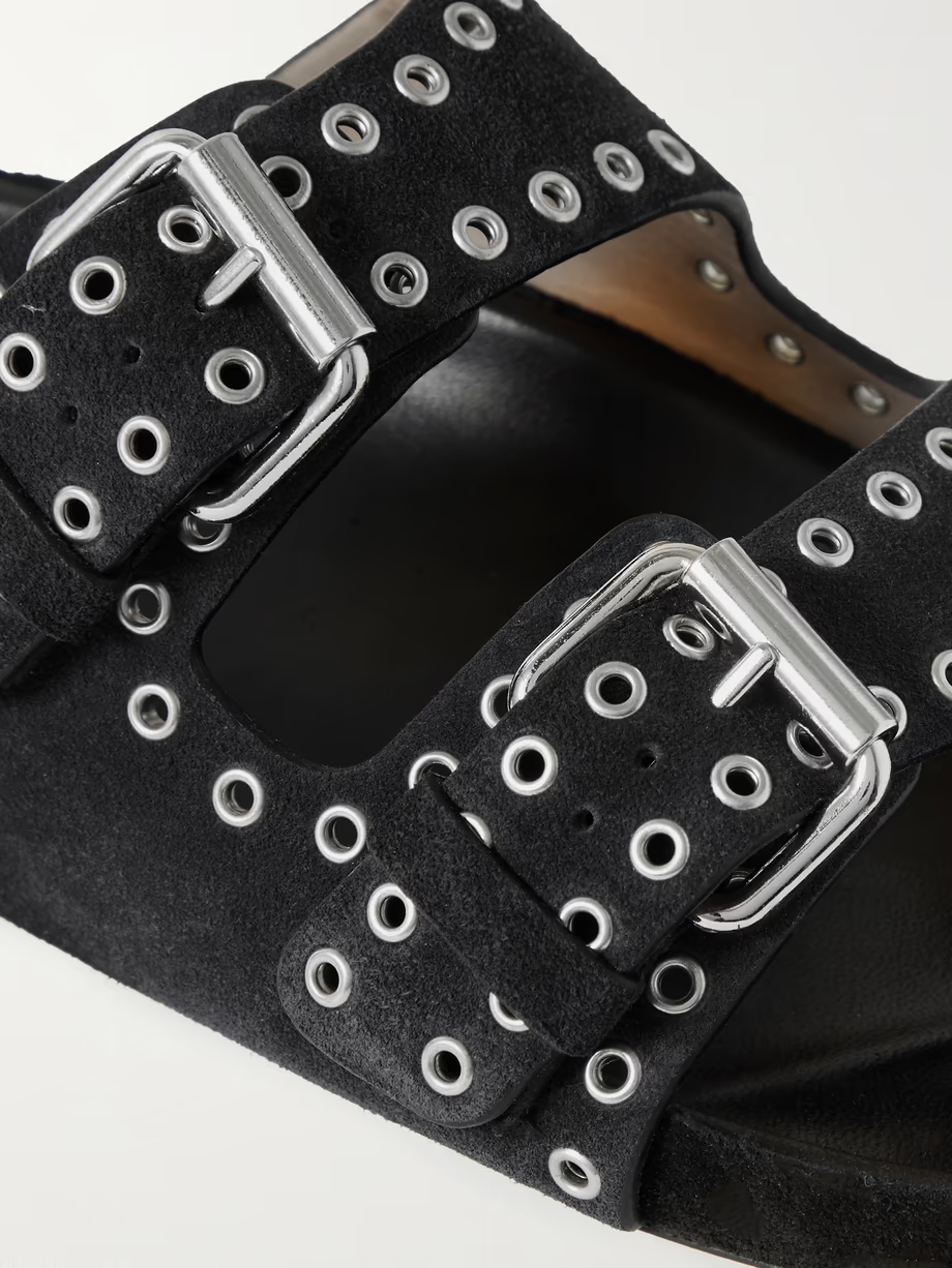 Lennyo studded leather slides Lennyo studded leather slides