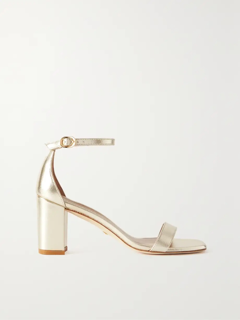 NudistCurve metallic leather sandals NudistCurve metallic leather sandals