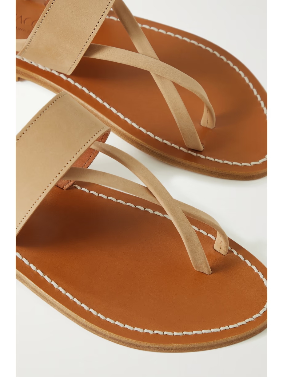 + NET SUSTAIN Nehru nubuck sandals + NET SUSTAIN Nehru nubuck sandals