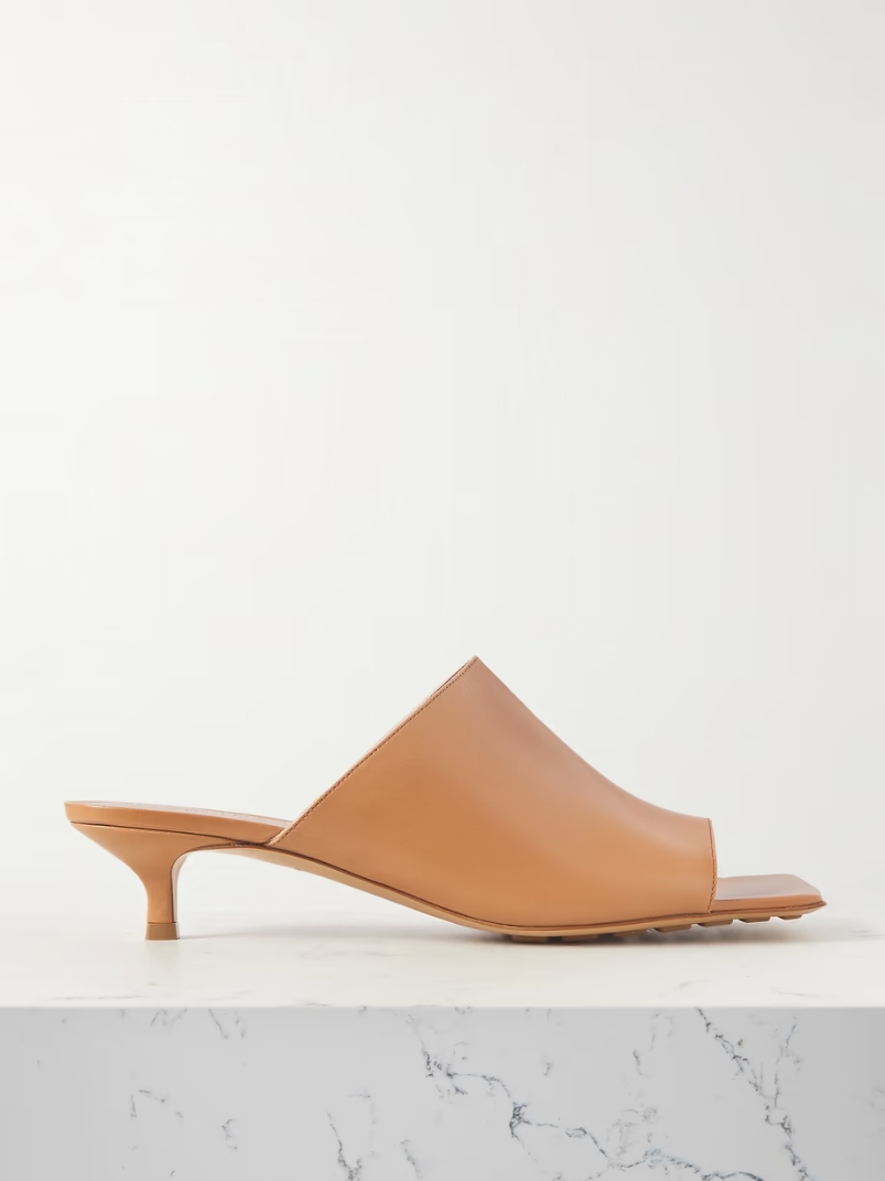 Leather mules Leather mules