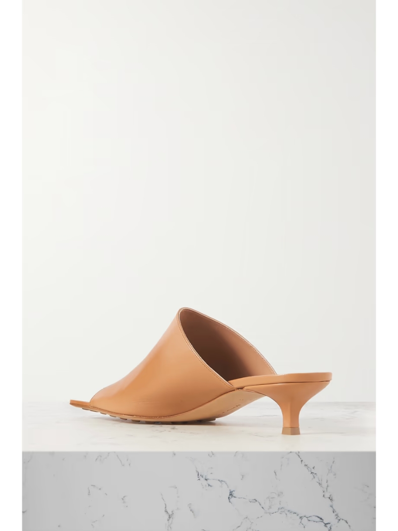 Leather mules Leather mules