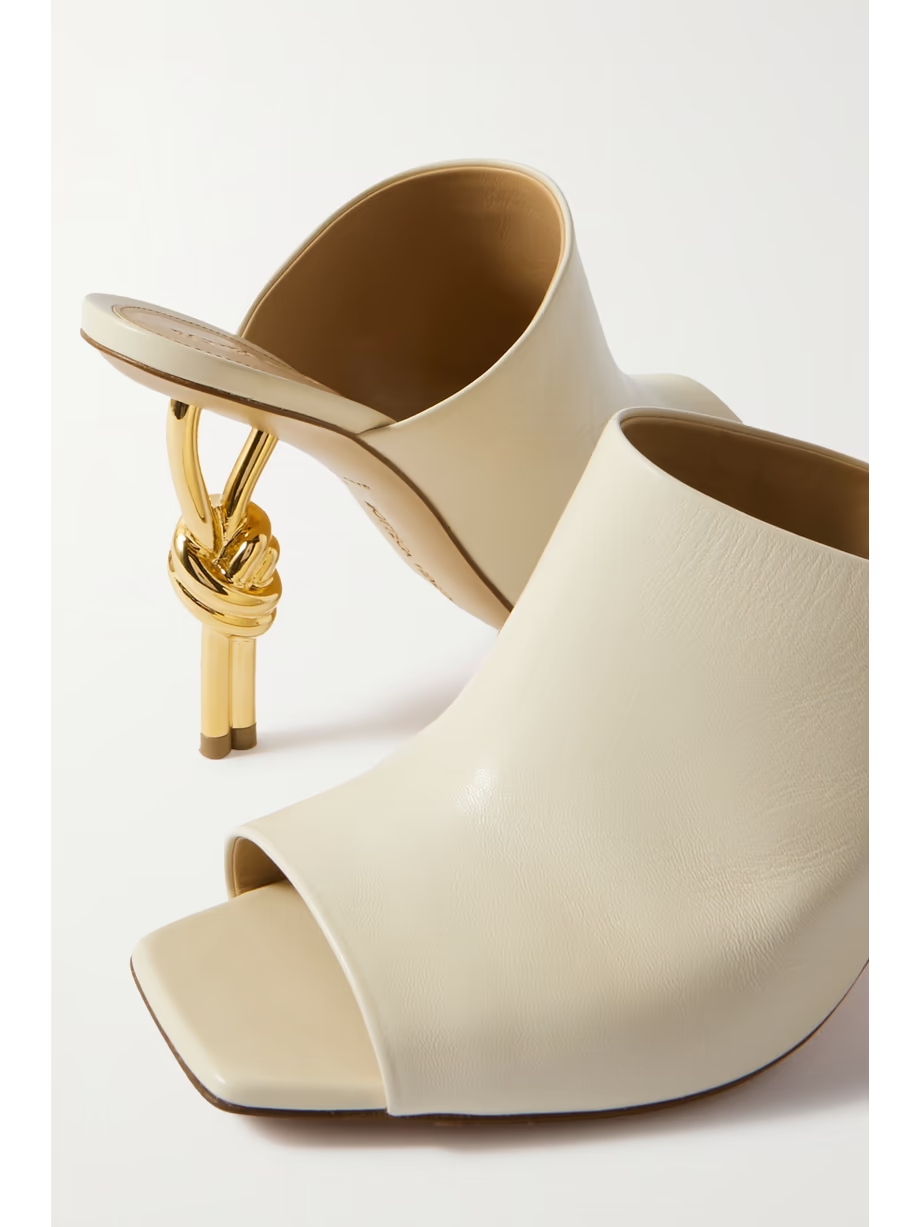 Leather mules Leather mules