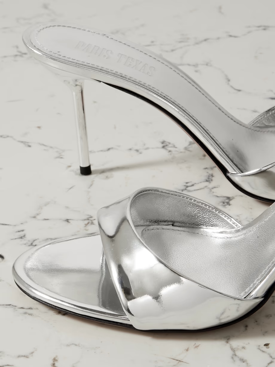 Lidia mirrored-leather sandals Lidia mirrored-leather sandals