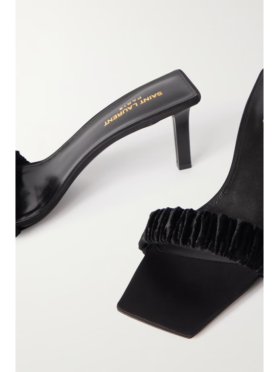 Pam velvet and satin mules Pam velvet and satin mules