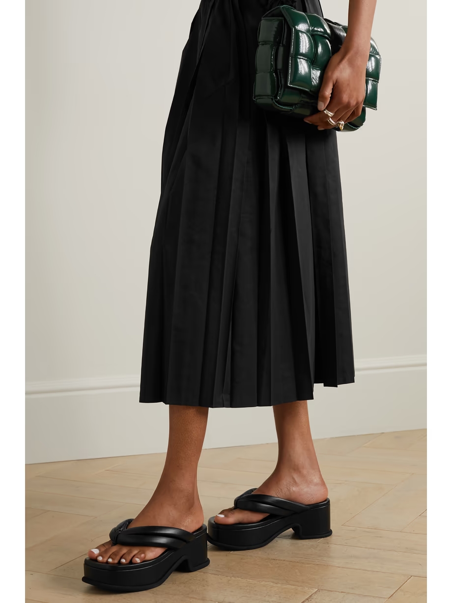 Leather platform sandals Leather platform sandals