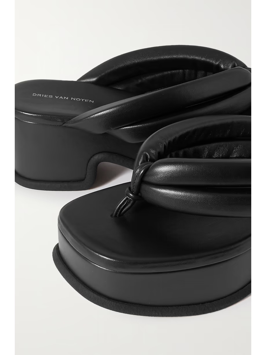 Leather platform sandals Leather platform sandals