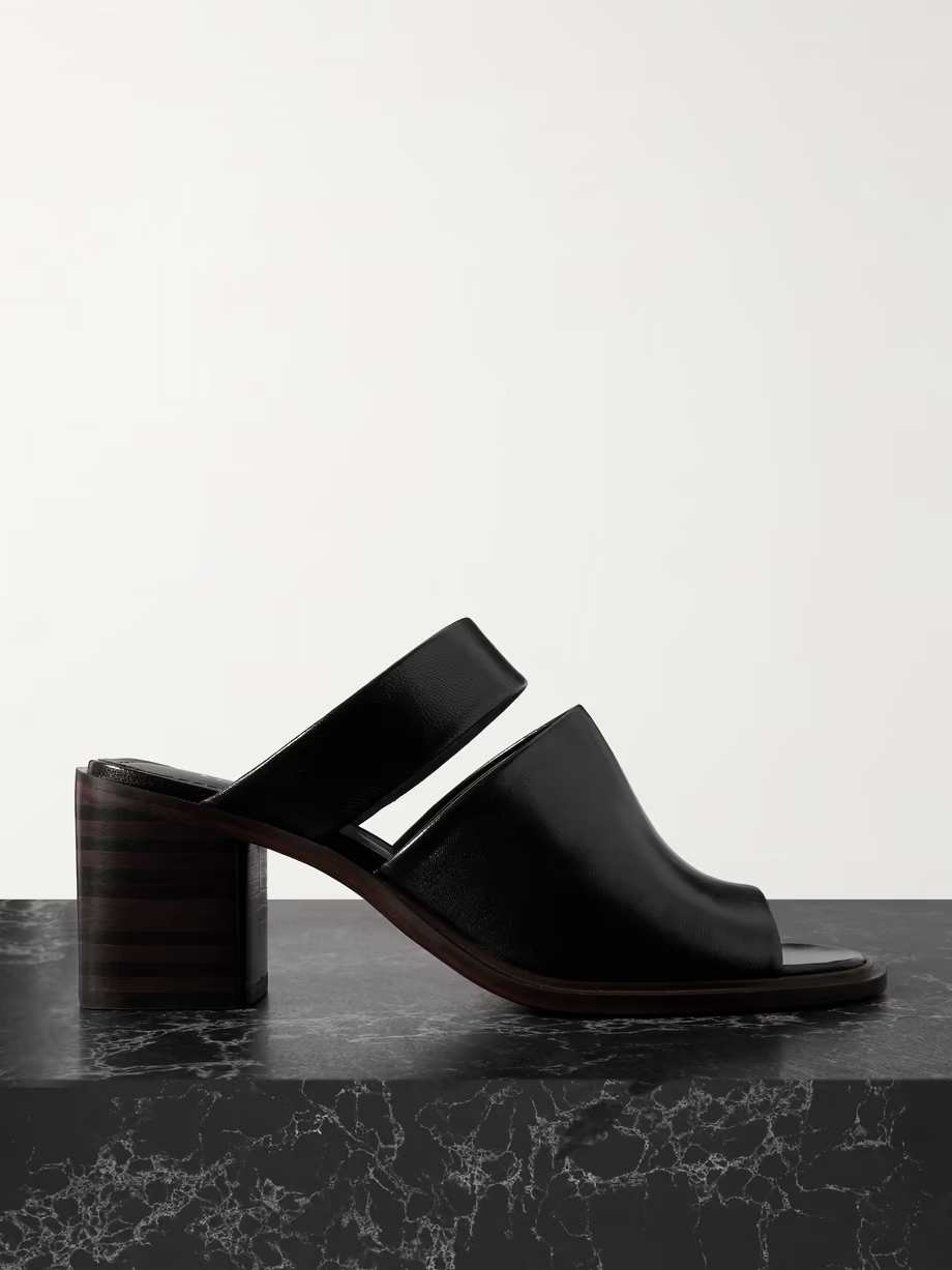 Leather mules Leather mules