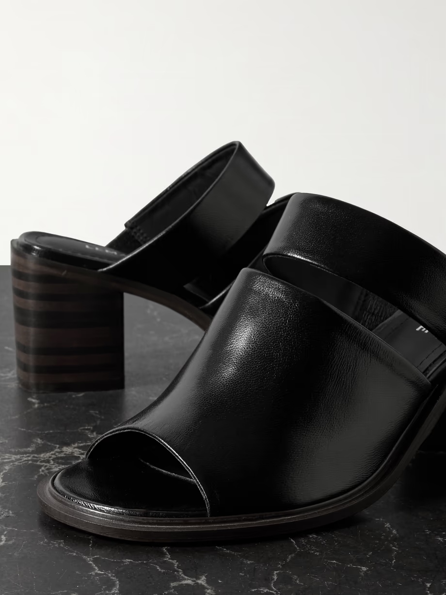 Leather mules Leather mules