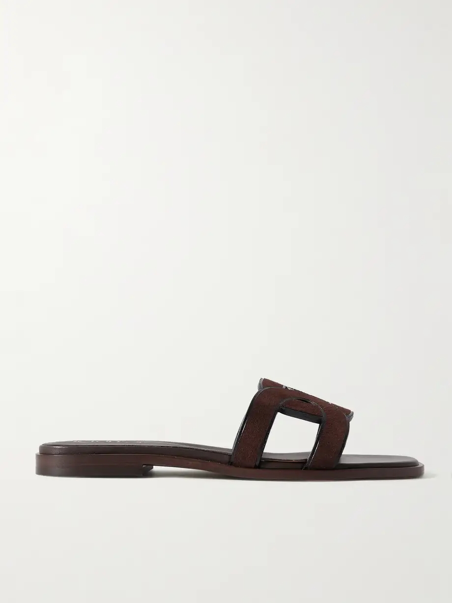 Suede slides Suede slides