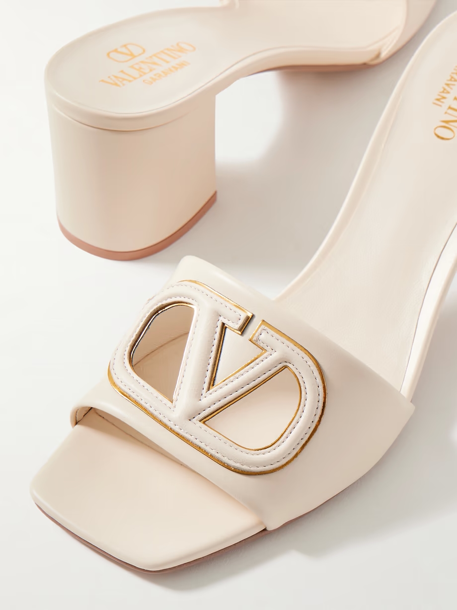 VLOGO 60 embellished leather mules VLOGO 60 embellished leather mules