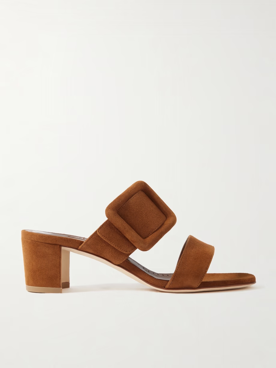 Titubanew 50 buckled suede sandals Titubanew 50 buckled suede sandals