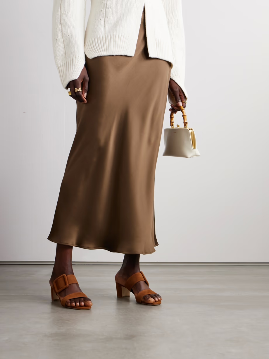 Titubanew 50 buckled suede sandals Titubanew 50 buckled suede sandals