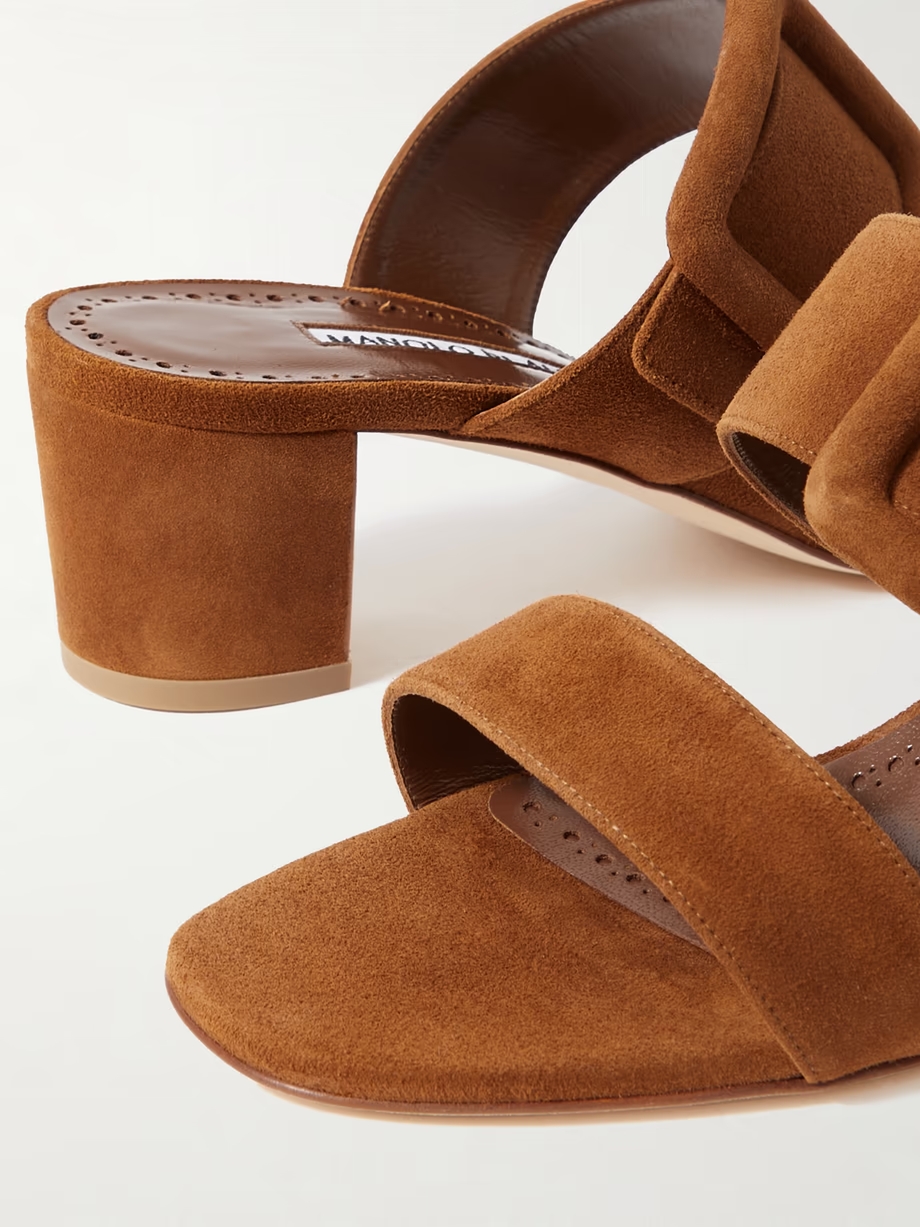 Titubanew 50 buckled suede sandals Titubanew 50 buckled suede sandals
