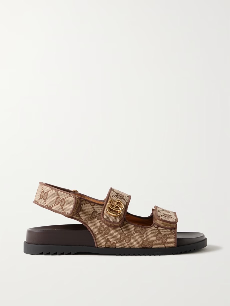 Moritz embellished canvas-jacquard slingback sandals Moritz embellished canvas-jacquard slingback sandals