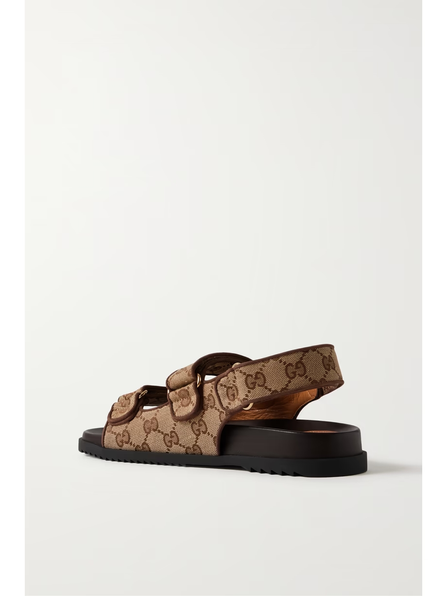 Moritz embellished canvas-jacquard slingback sandals Moritz embellished canvas-jacquard slingback sandals