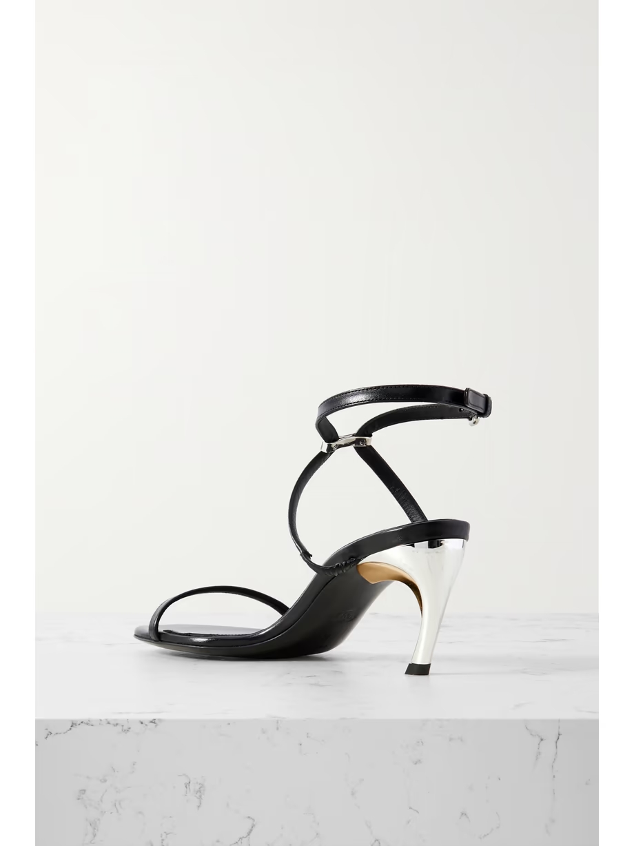 Armadillo embellished leather sandals Armadillo embellished leather sandals