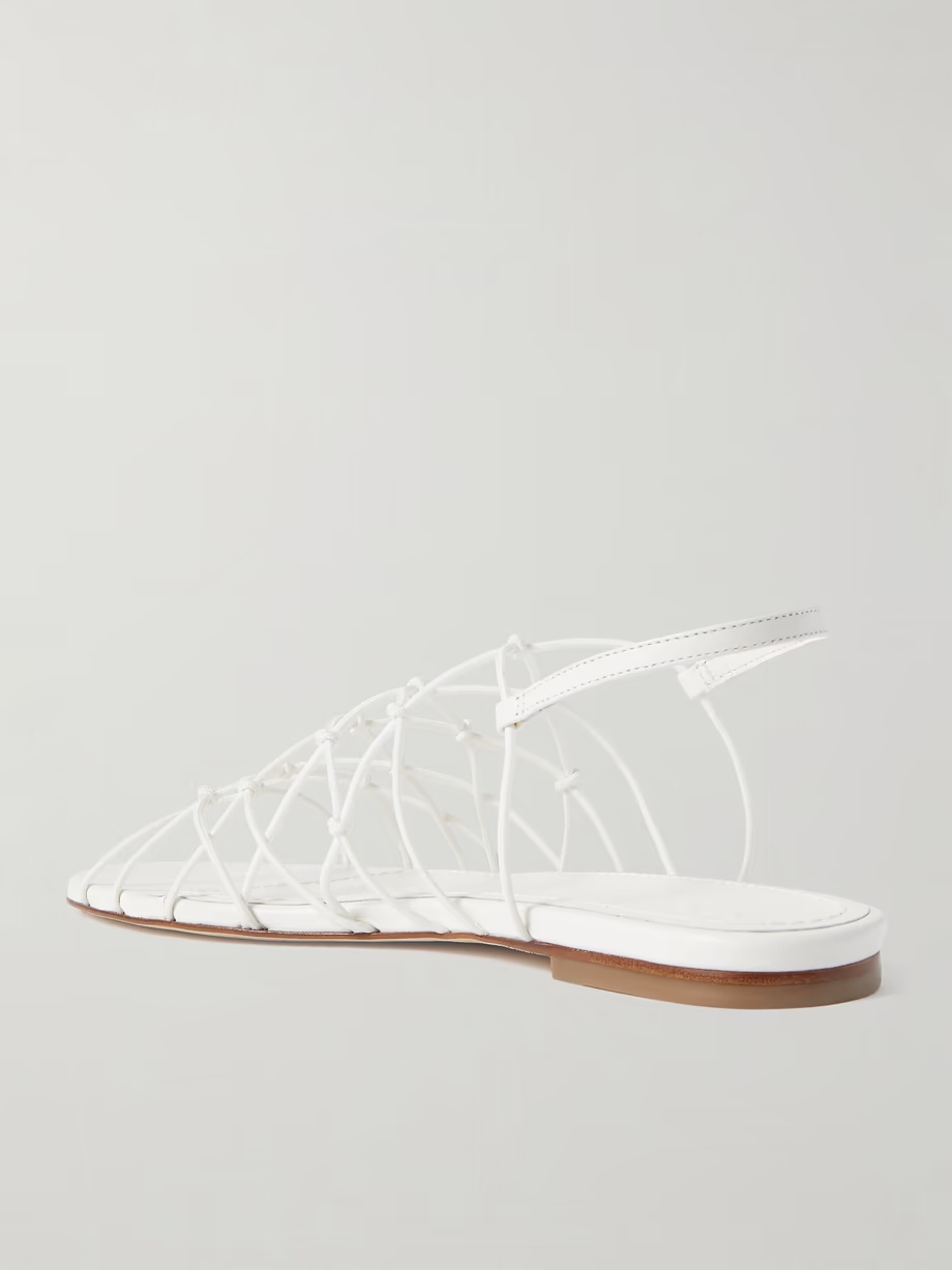 Gio knotted elastic and leather sandals Gio knotted elastic and leather sandals