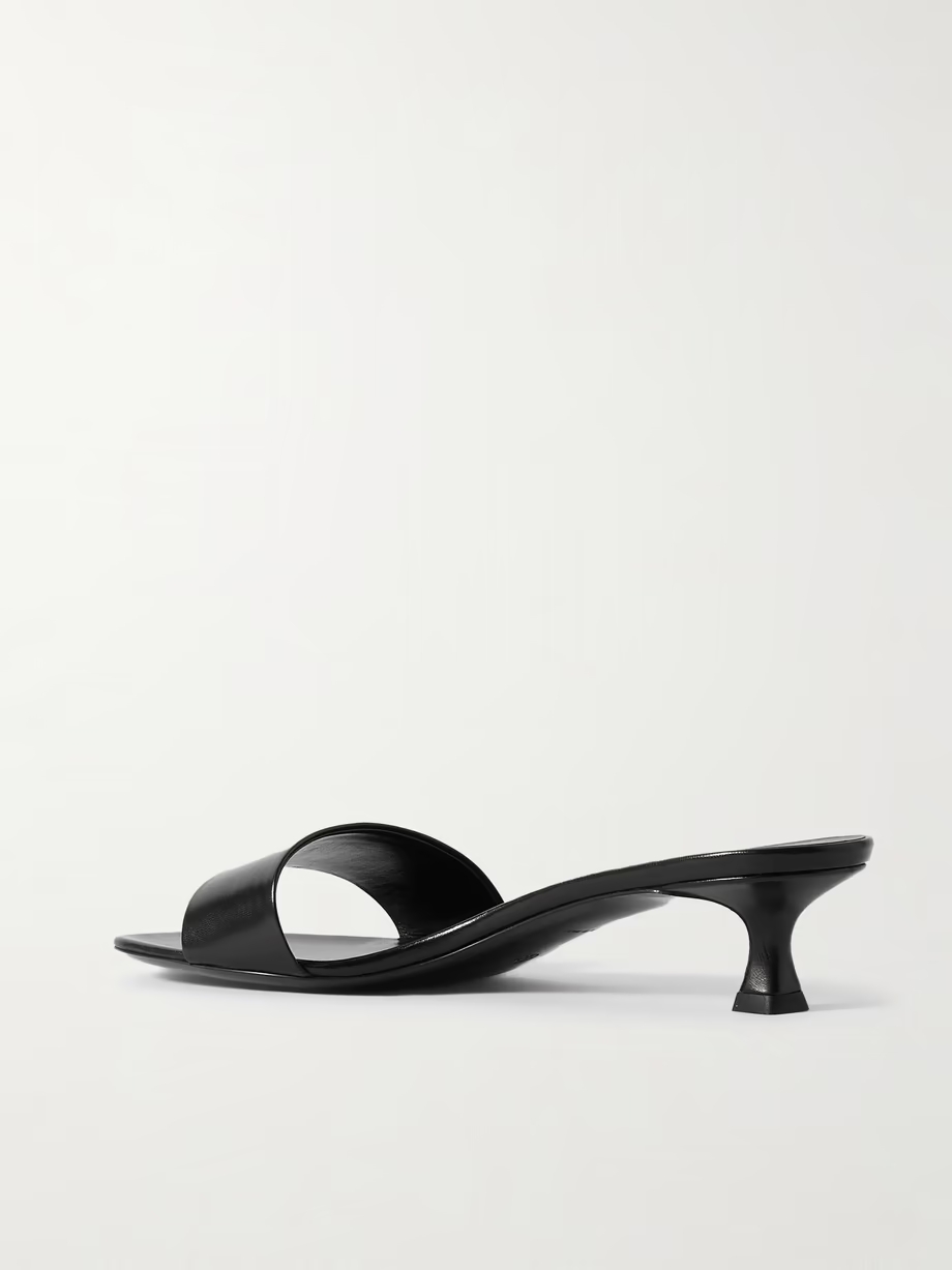 Combo leather mules Combo leather mules