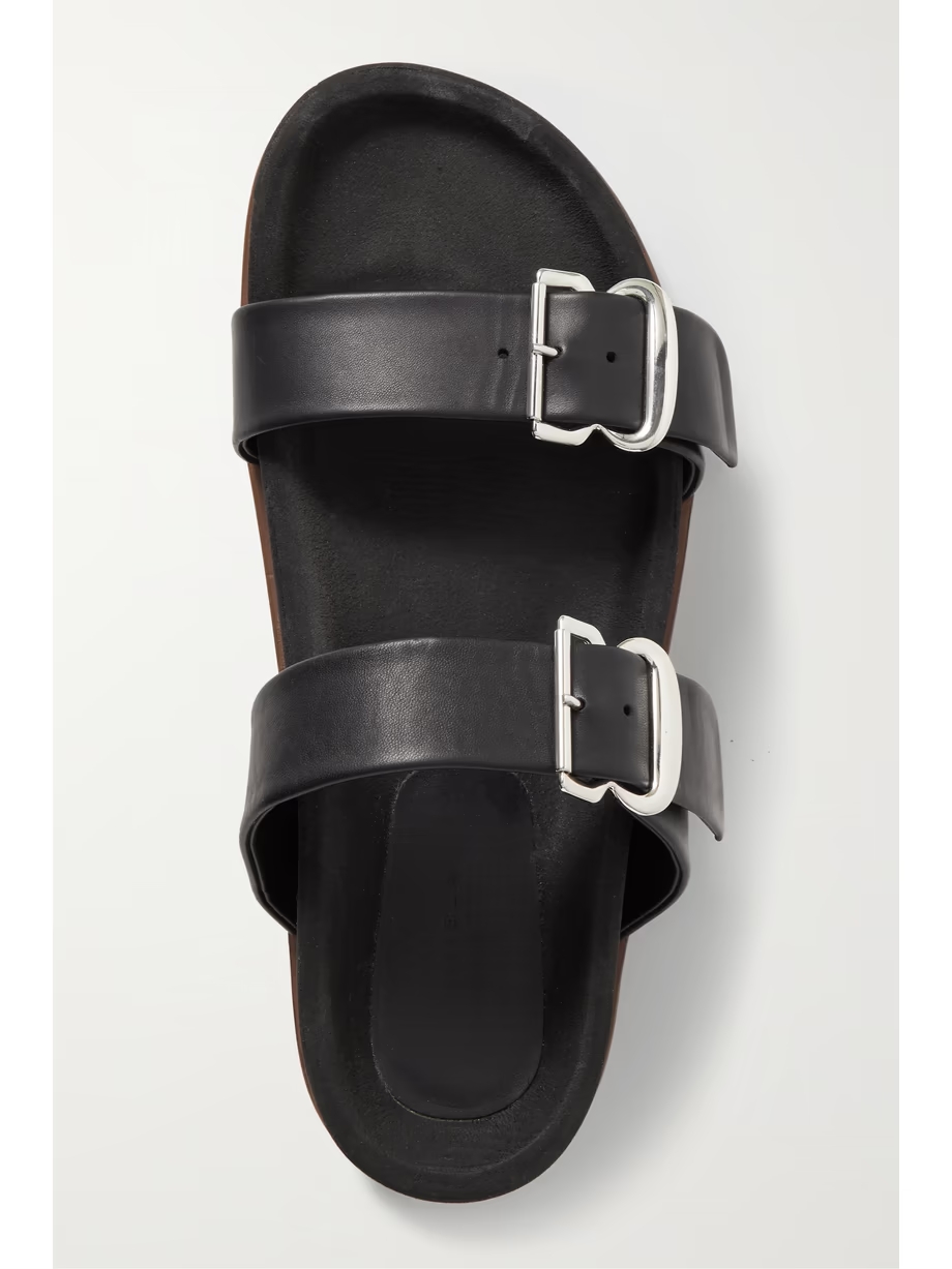 Wren leather platform slides Wren leather platform slides