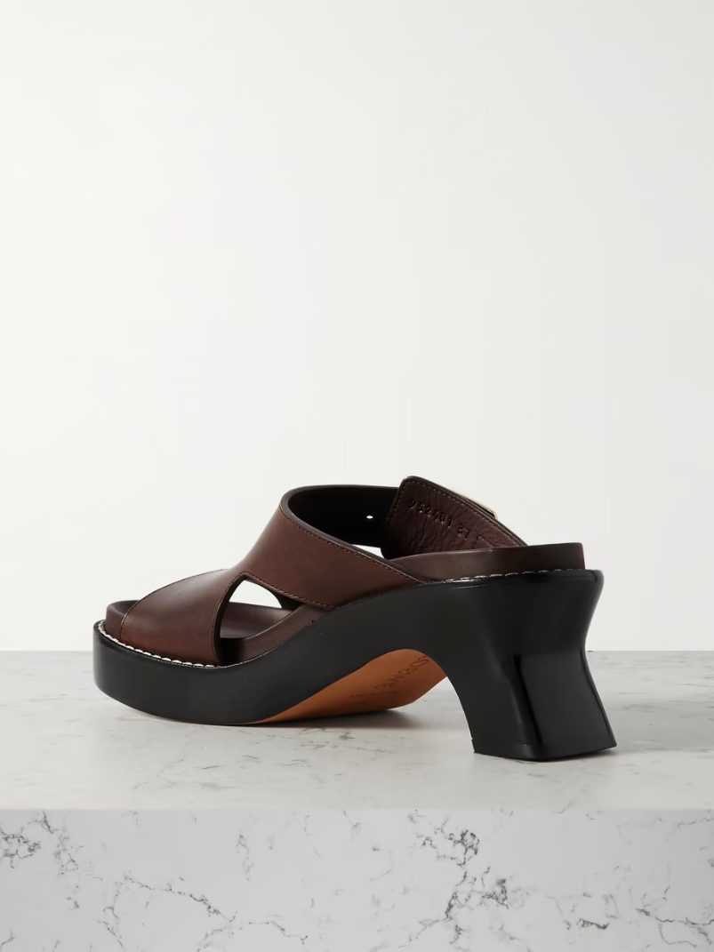 Ease buckled leather mules Ease buckled leather mules