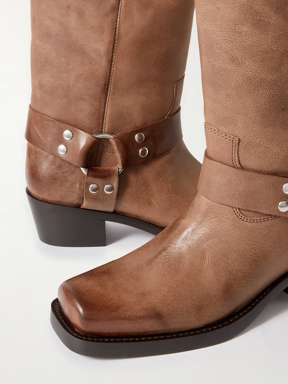 Roxy embellished leather knee boots Roxy embellished leather knee boots