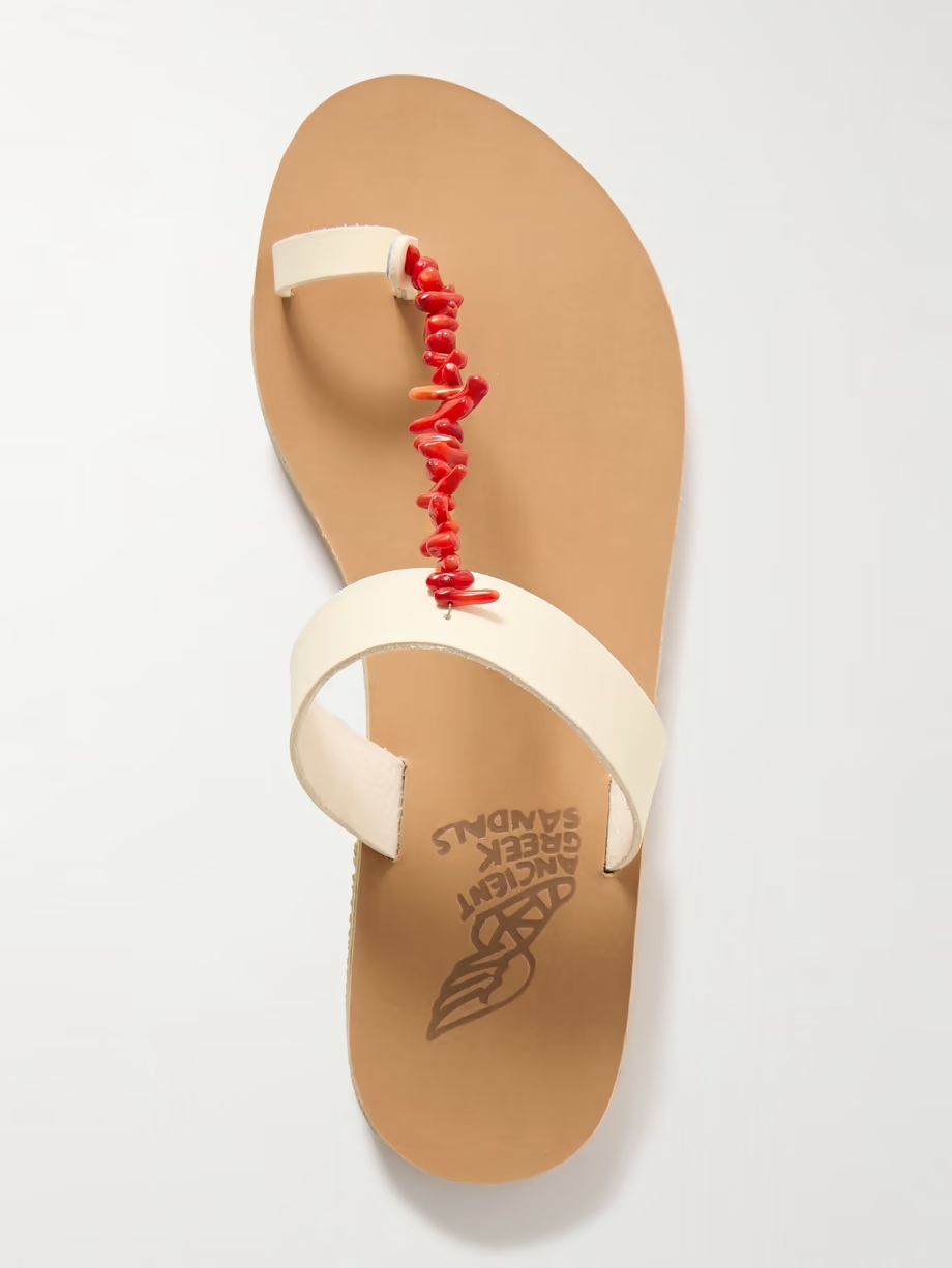 Iris embellished leather sandals Iris embellished leather sandals