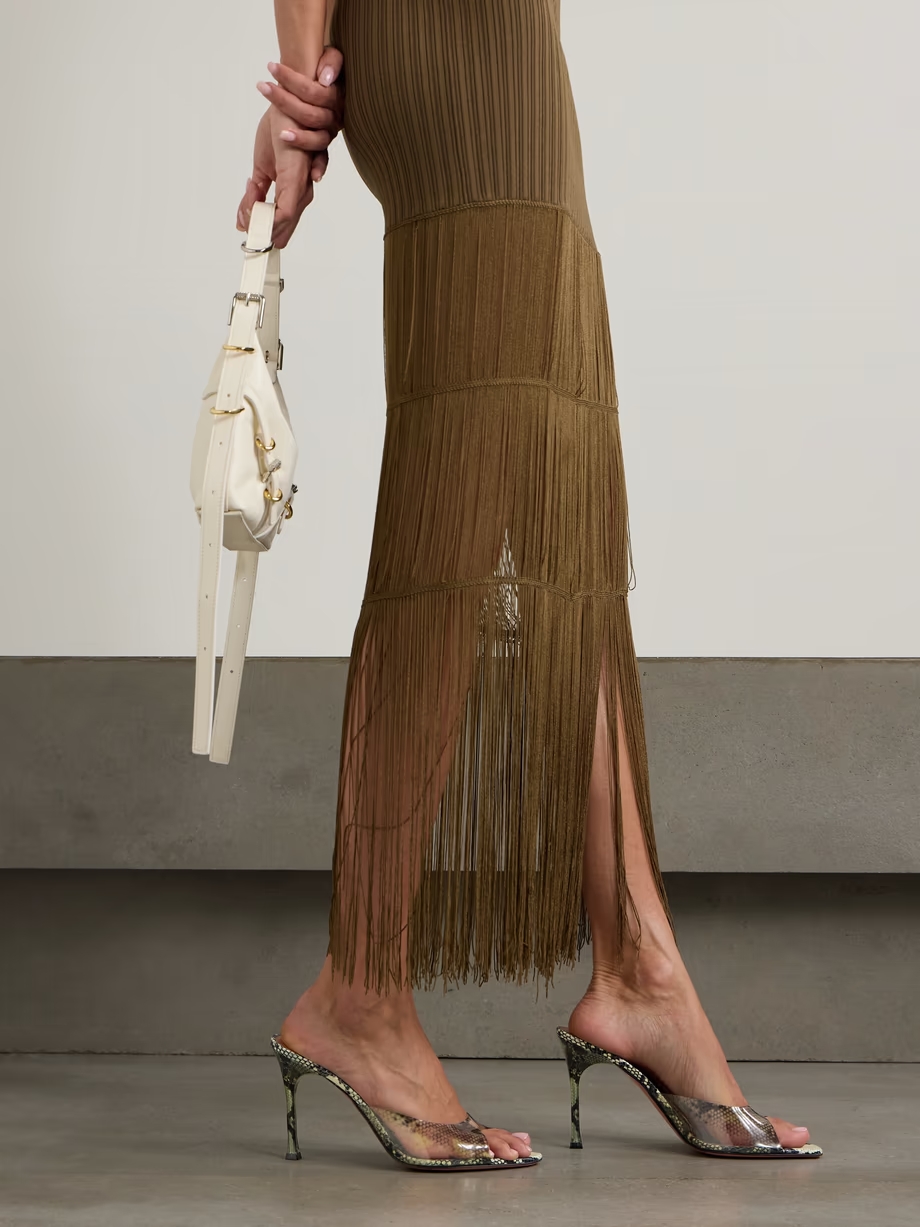 Alexa snake-print PVC mules Alexa snake-print PVC mules