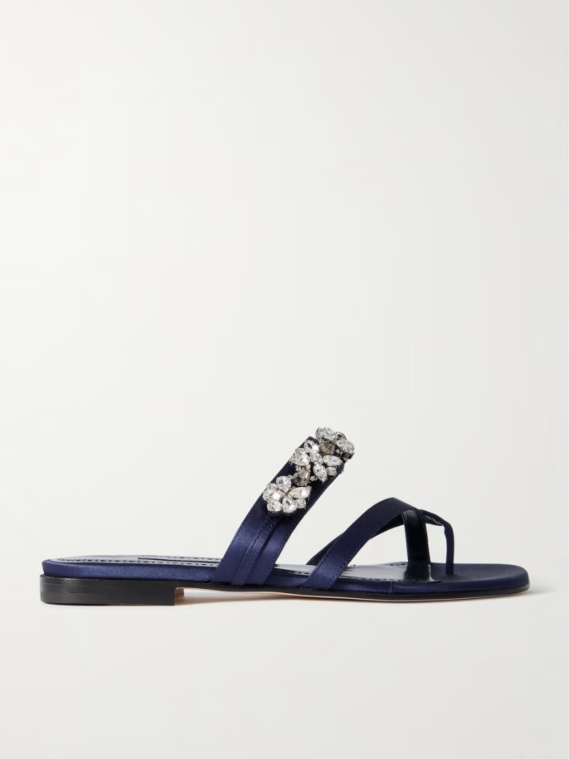 Perlusa crystal-embellished satin sandals Perlusa crystal-embellished satin sandals