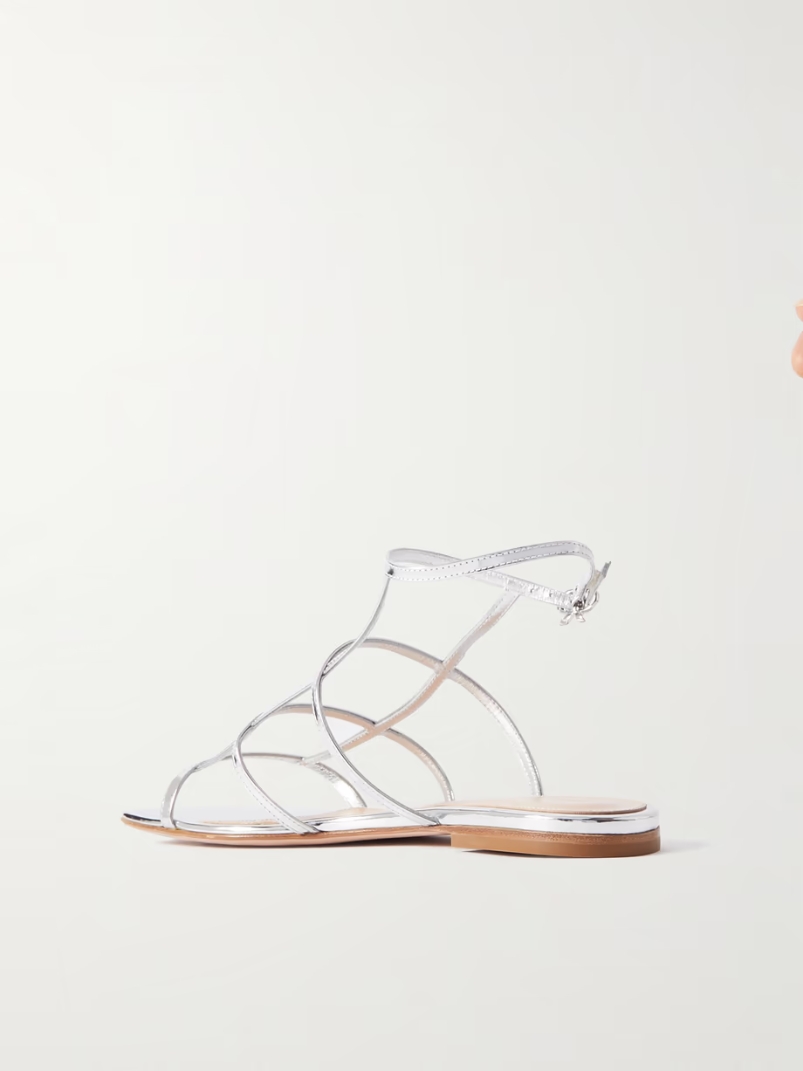 Metallic leather sandals Metallic leather sandals