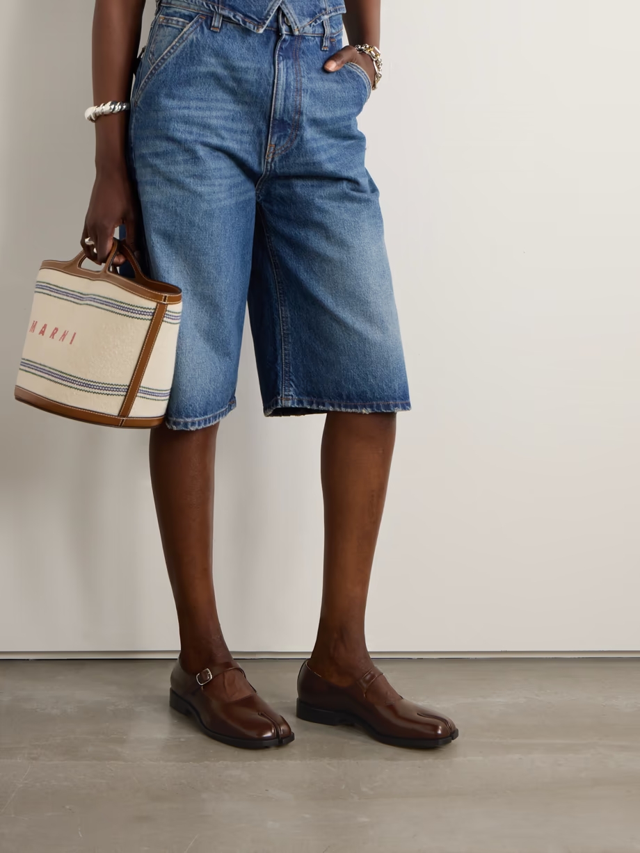 Tabi split-toe leather Mary Jane flats Tabi split-toe leather Mary Jane flats