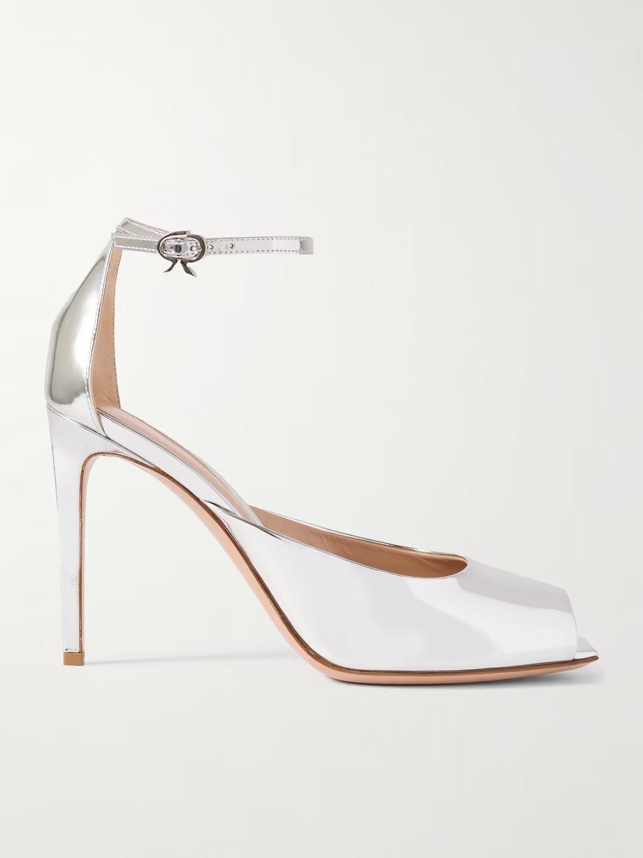 Nuit 95 mirrored-leather pumps Nuit 95 mirrored-leather pumps