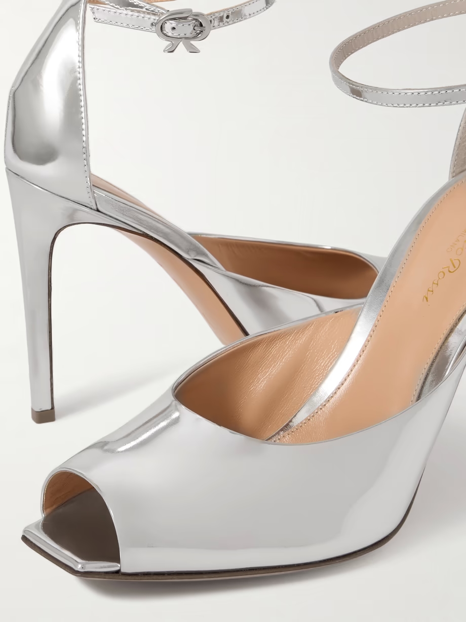 Nuit 95 mirrored-leather pumps Nuit 95 mirrored-leather pumps