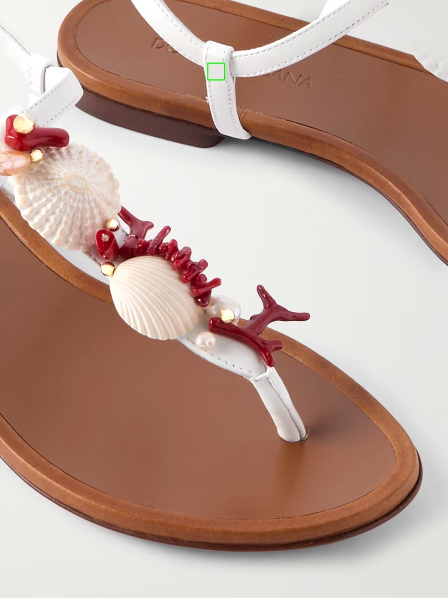 Embellished leather sandals Embellished leather sandals