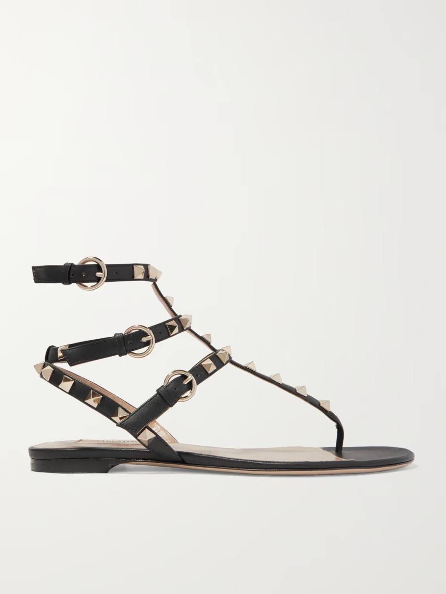 The Rockstud leather sandals The Rockstud leather sandals