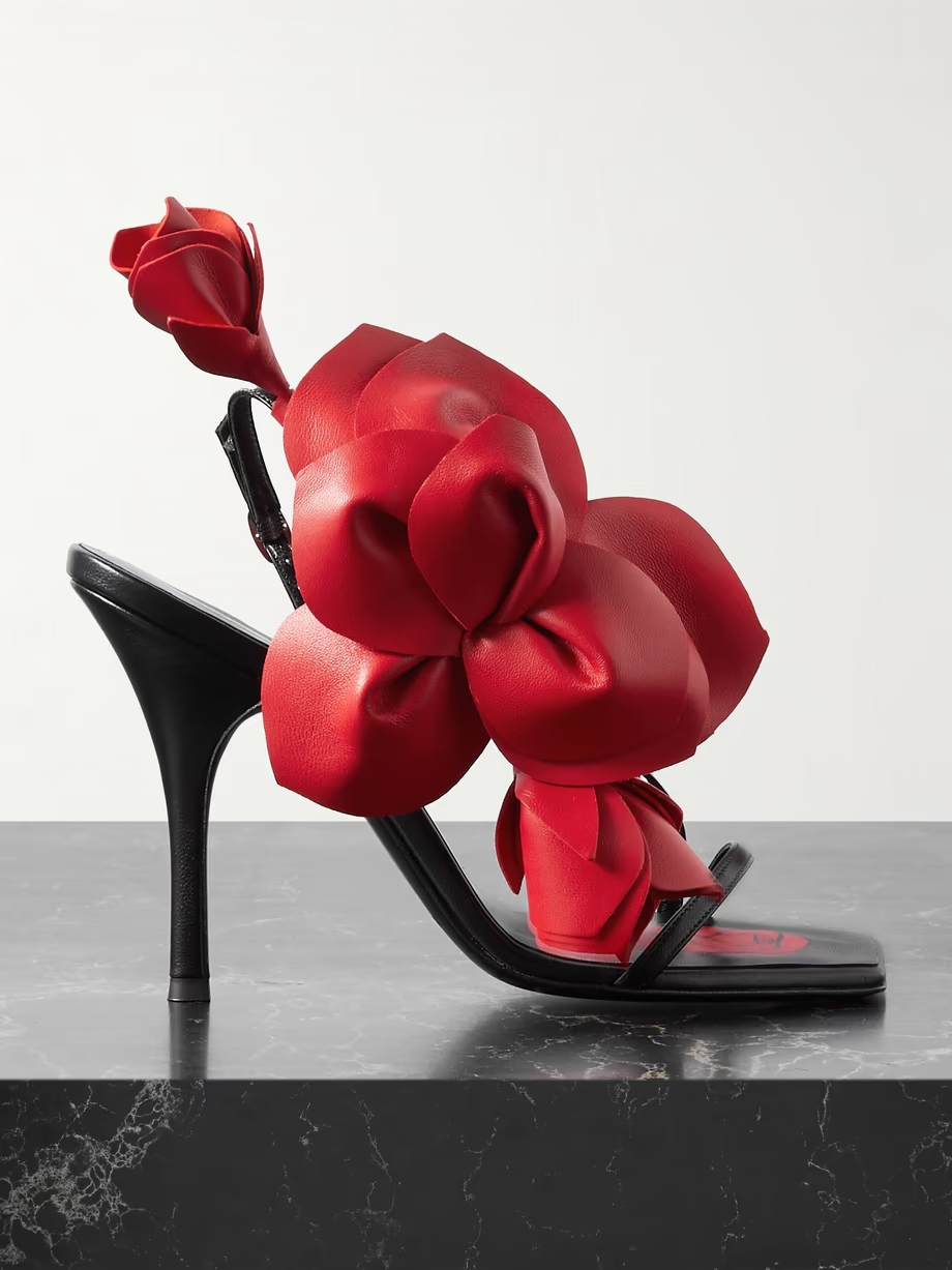 Embellished leather sandals Embellished leather sandals