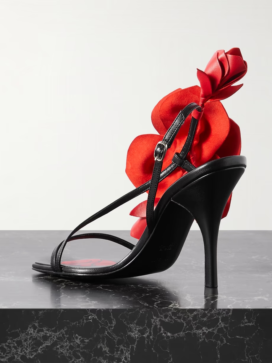 Embellished leather sandals Embellished leather sandals