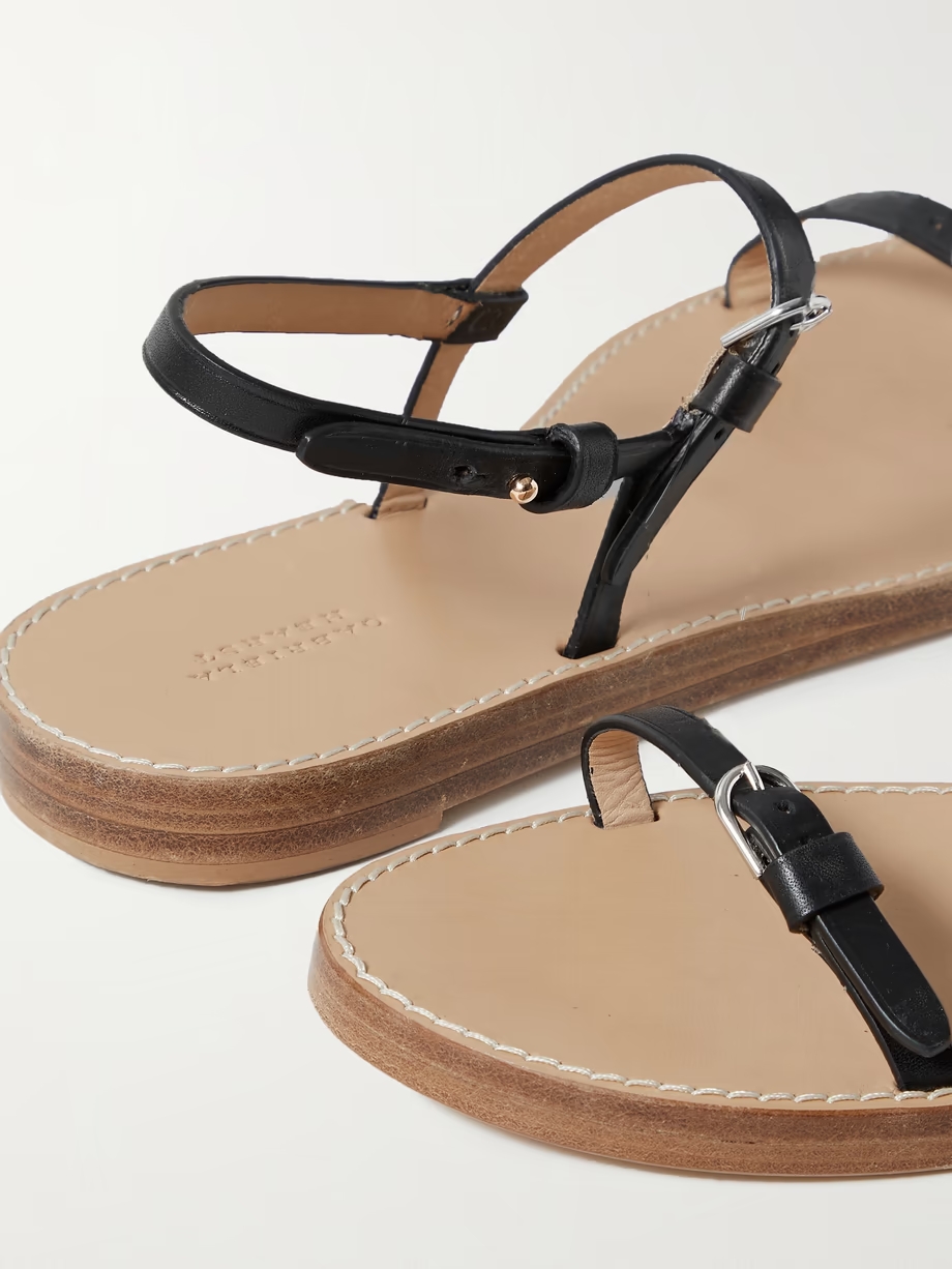 Steward leather slingback sandals Steward leather slingback sandals